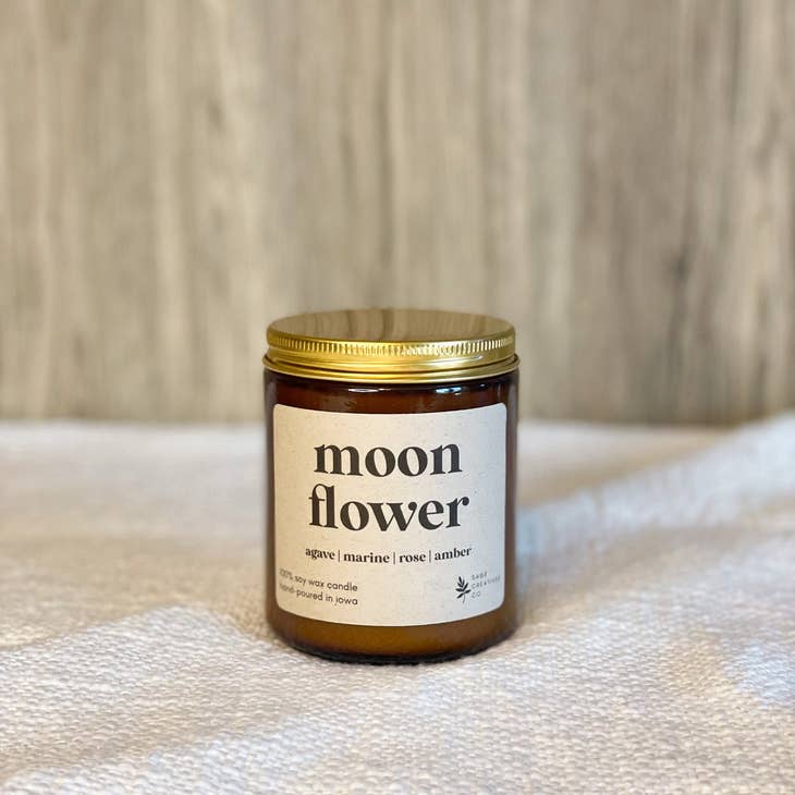 Moon Flower Soy Wax Candle